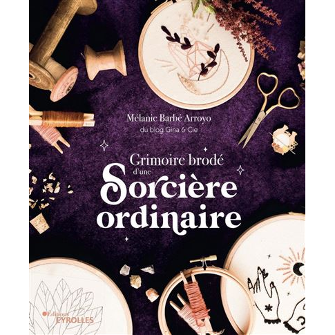 Grimoire brodé d'une Sorcière ordinaire