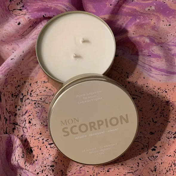 Bougie "Mon Scorpion" - Grande