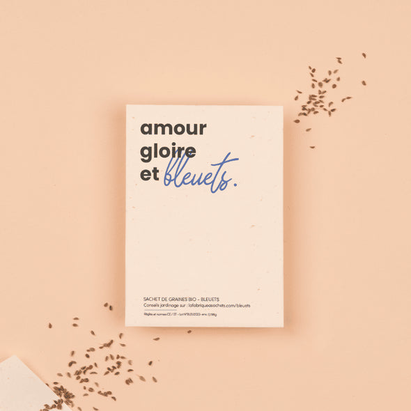 Sachet de graines - Amour, gloire et bleuets