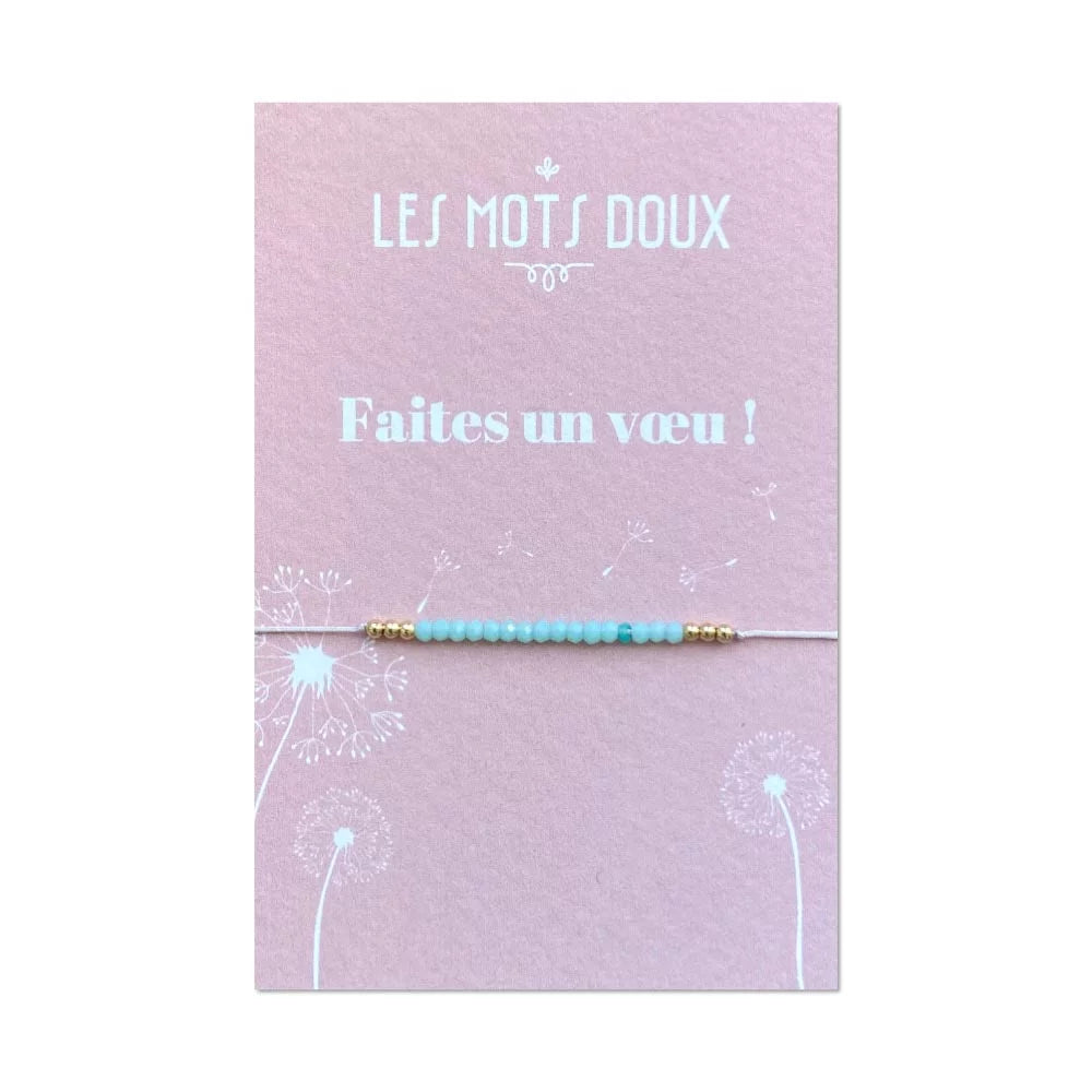 Bracelet "faites un vœu" opale