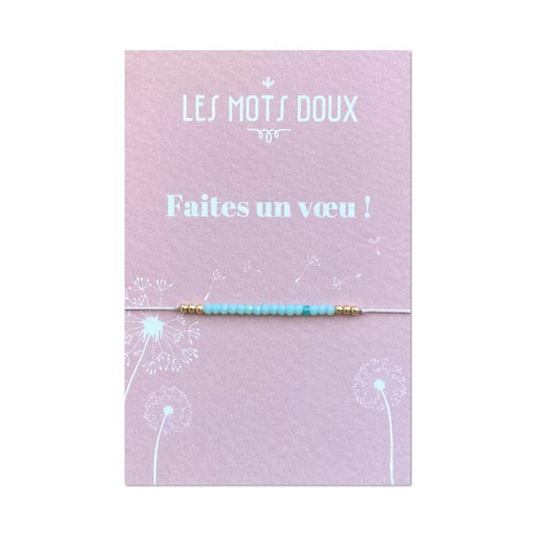 Bracelet "faites un vœu" opale