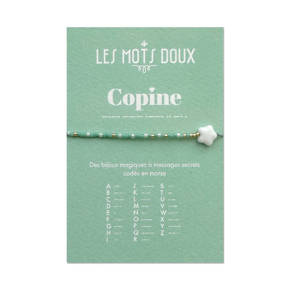 Bracelet enfant code morse "Copine"