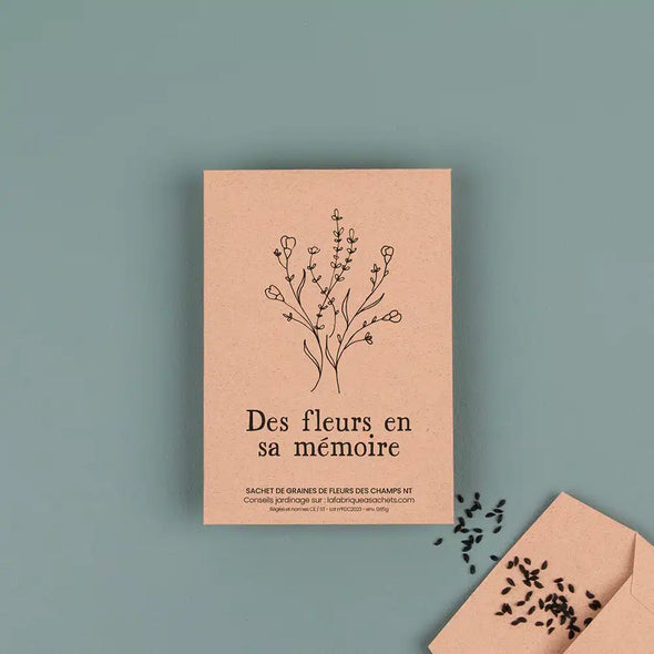 Sachet de graines - Des fleurs en sa mémoire