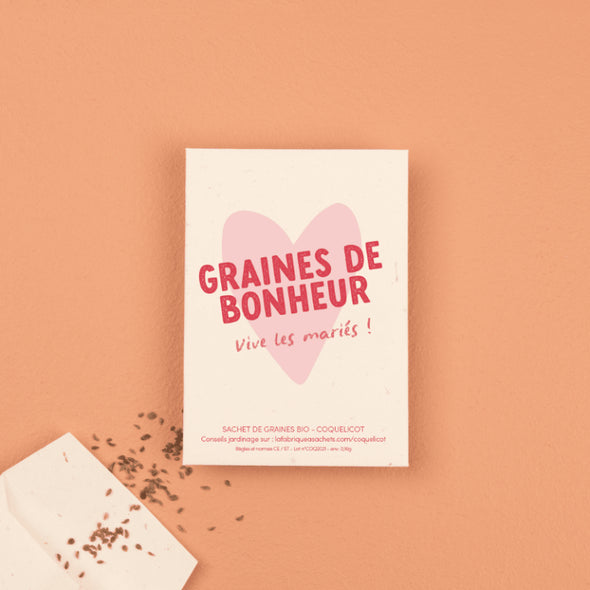 Sachet de graines - Graines de bonheur