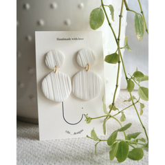 Boucles d'oreilles - Mia - Blanc