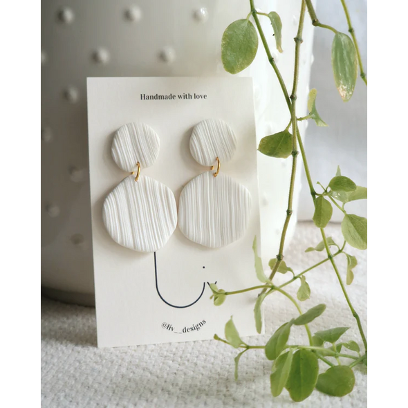 Boucles d'oreilles - Mia - Blanc