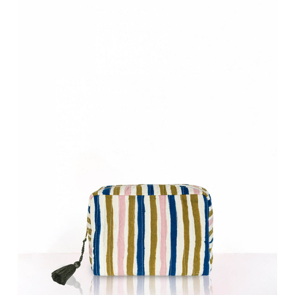 Trousse de toilette Multi Stripe Olive