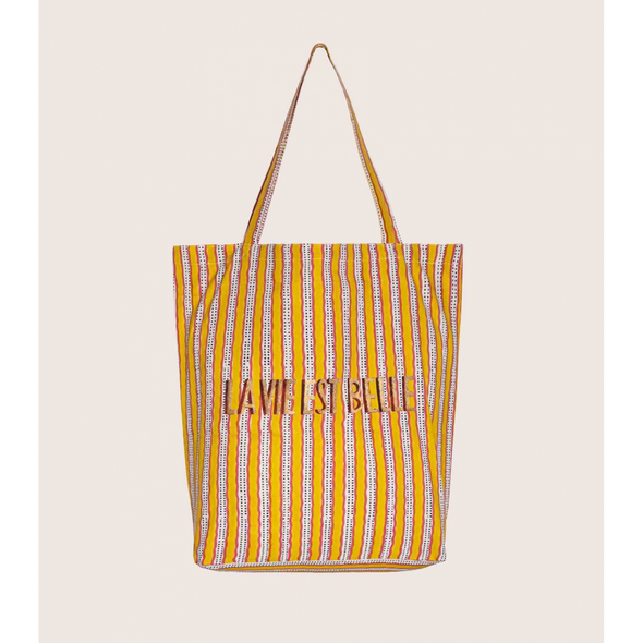 Tote bag Mstripe - La vie est belle