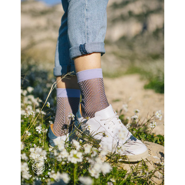 Chaussettes transparentes Sapin Lilas