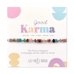 Bracelet code morse "Good Karma"