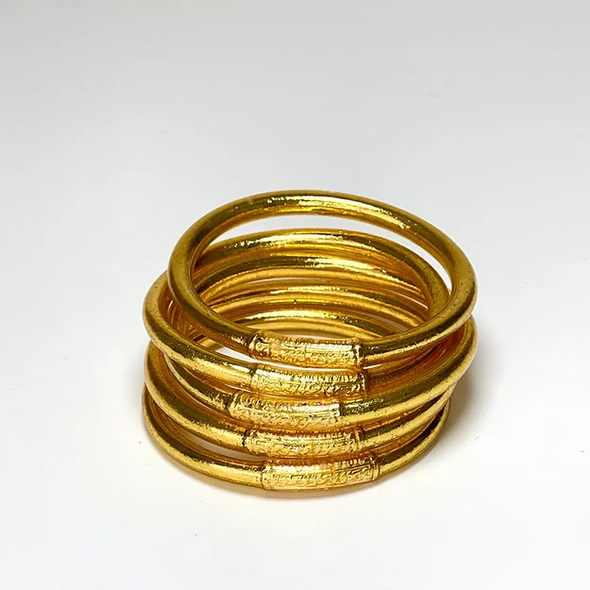 Bracelet Jonc Bouddhiste Mantra - Gold