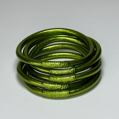 Bracelet Jonc Bouddhiste Mantra - Lemon Green