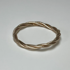 Bracelet Jonc Bouddhiste Torsadé - Champagne