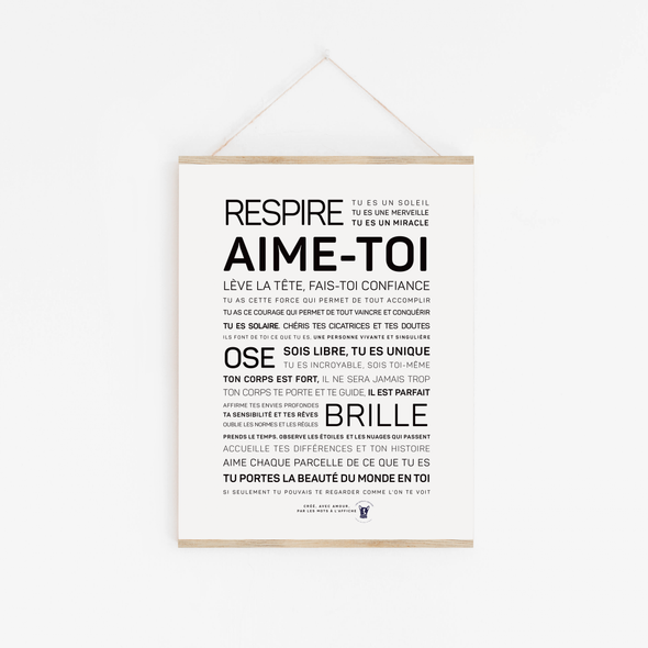 Affiche A3 - Aime-toi