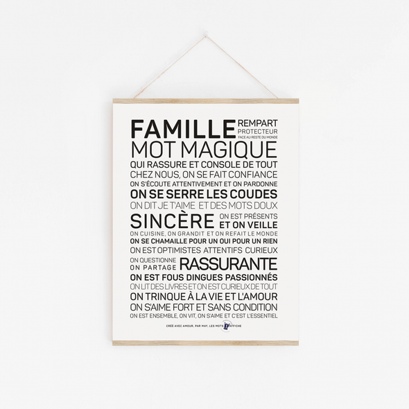 Affiche A4 - Famille