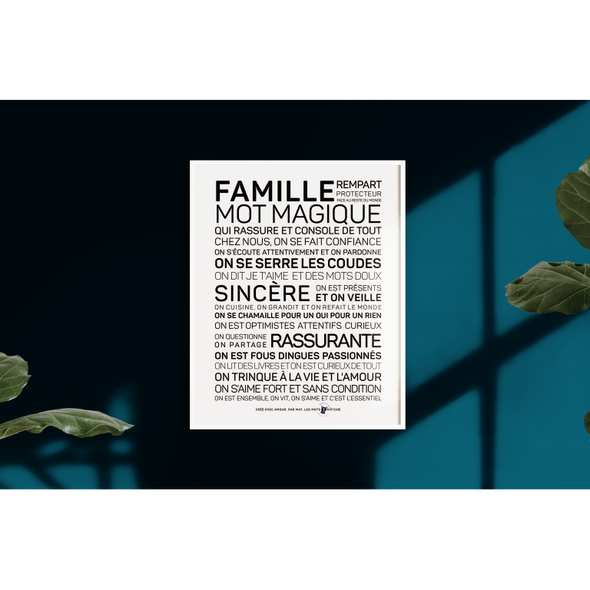 Affiche A4 - Famille