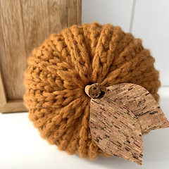 Moyenne Citrouille en crochet - Rouille