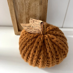 Moyenne Citrouille en crochet - Rouille