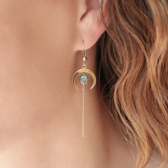 NAMI | Boucles d'oreilles Labradorite