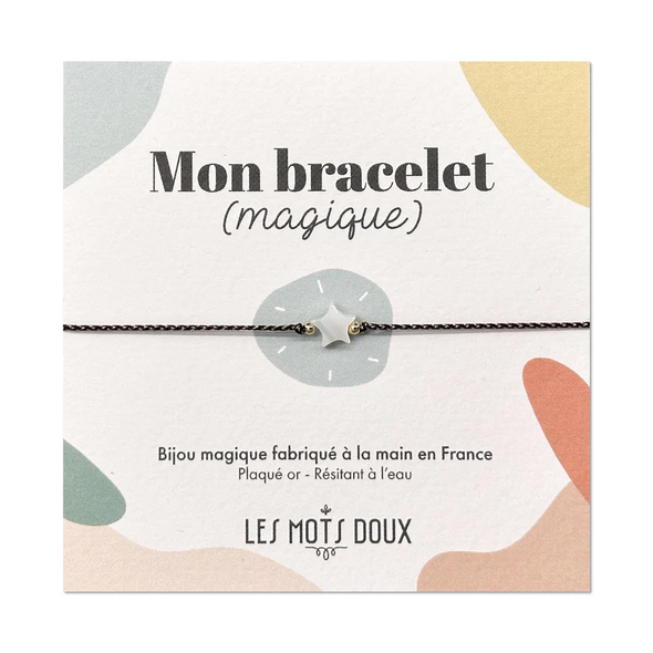 Bracelet magique étoile chocolat