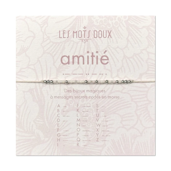 Bracelet code morse "Amitié"