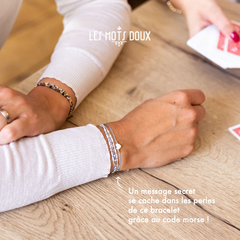 Bracelet code morse "Amitié"