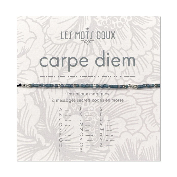 Bracelet code morse "Carpe Diem"