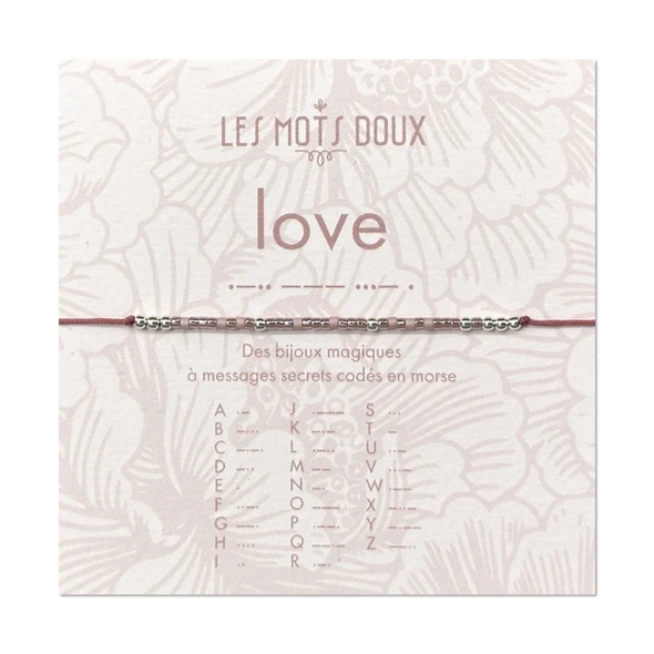 Bracelet code morse "Love"