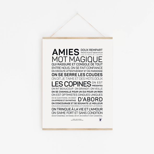 Affiche A4 - Amies