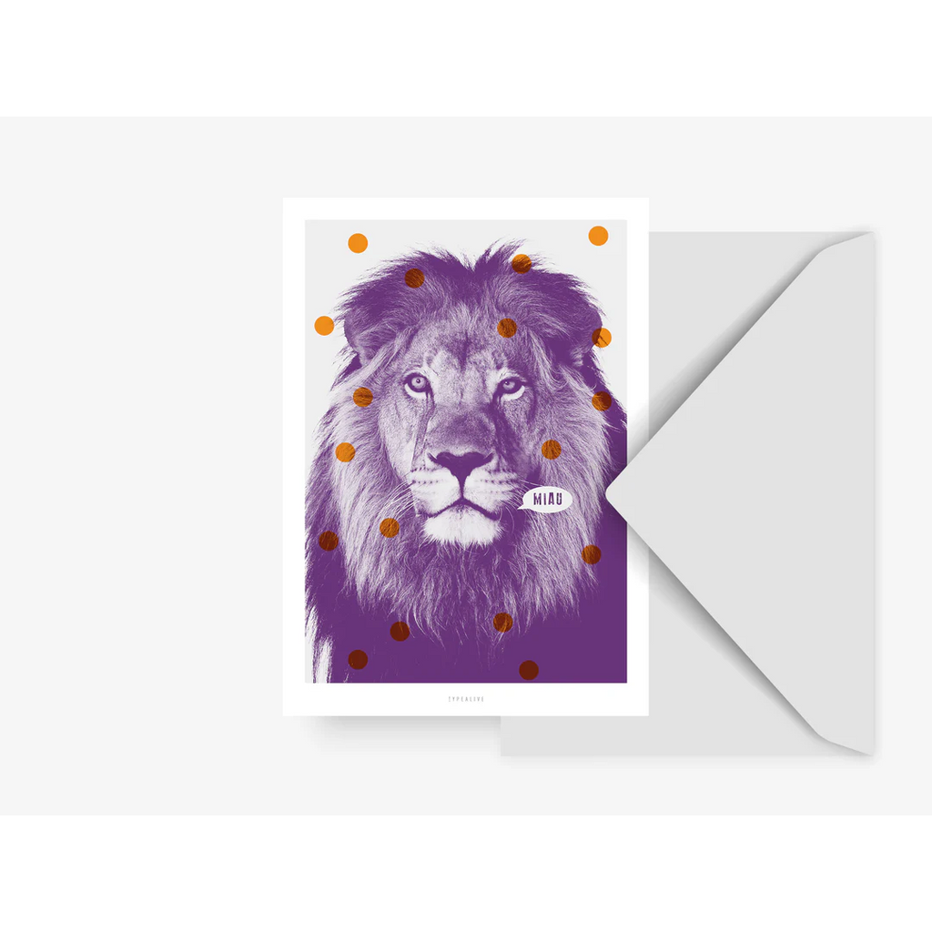 Carte postale - Lion