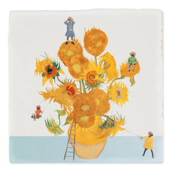 Carreau de céramique - The sunflower expedition