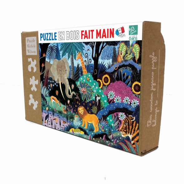 Puzzle en bois - Nuit dans la jungle