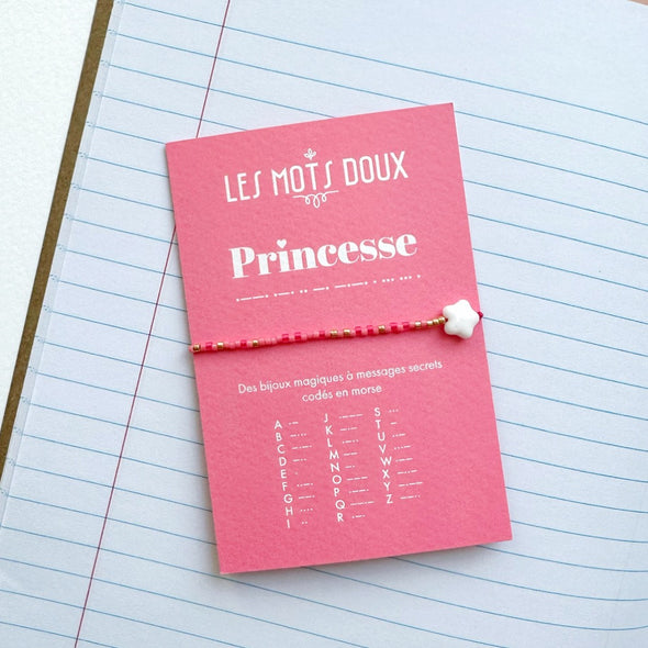 Bracelet enfant code morse "Princesse"