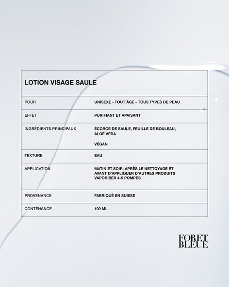 Lotion visage saule